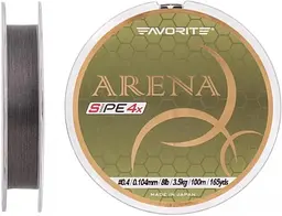 Шнур Favorite Arena PE 100m (silver gray) #0.4/0.104mm 8lb/3.5kg (1693.10.95)