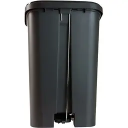 Відро для сміття MBM My Home з кришкою та педаллю 12 л антрацит (BIN-13 12L ANTHRACITE) - мініатюра 2