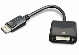 Перехідник Cablexpert A-DPM-DVIF-002, DisplayPort-DVI, 0.1м, черний (A-DPM-DVIF-002)