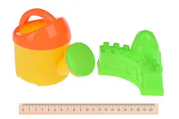 Набір для гри з піском з Валиком 5 ел. жовтий Same Toy det0018418 - мініатюра 4
