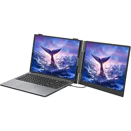 Монітор Blackview 14" SCM6 Single Screen Portable monitor 2 in 1 Grey Black (BVSCM6) 1920x1080 (FullHD) IPS 60 Hz