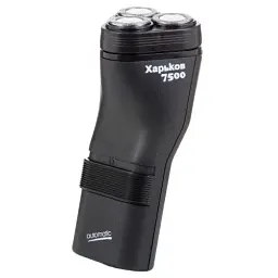 Електробритва Харків Х-7500, Black, 6W, роторна, сухе гоління, 3 головки для гоління, одинарне лезо, живлення від мережі, тример для скронь, механічна кнопка включення - мініатюра 5