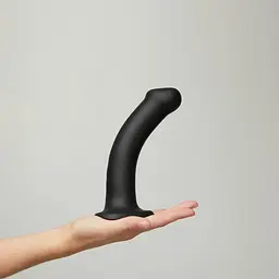 Фалоімітатор Strap-On-Me Bendable Double Density M 18 см чорний - мініатюра 8