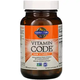 Сирий Вітамін С Garden of Life RAW Vitamin C 60 вегетаріанських капсул