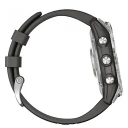 Смарт-годинник Garmin Fenix 7 Silver with Graphite Band (010-02540-00/01) - мініатюра 4