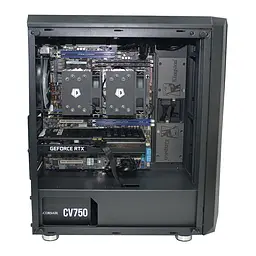Двопроцесорна робоча станція Power Up #411 Xeon E5 2699 v4 x2/128 GB/SSD 1TB/GeForce RTX 4060Ti 16 Gb - мініатюра 2