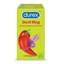 Вібраційне кільце Durex Play Little Devil, 8 см (фіолетовий) - мініатюра 3