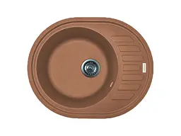 Кухонна мийка Adamant Ovum 615x495x200 terra-cotta 235223, Коричневий