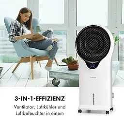 Мобільний вентилятор Klarstein Whirlwind 3 в 1 1600 м³/г 90 Вт (10029327) - мініатюра 2