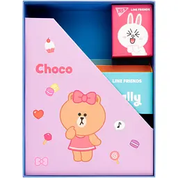 Настільний органайзер у наборі Yes Line Friends, картон, 4 предмети, різнобарвний (450104) - мініатюра 2