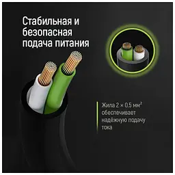 Кабель живлення C5 1.8m black ColorWay (CW-CBP083-BK) - мініатюра 8