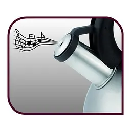 Чайник Tefal Duetto+ зі свистком 2.5 л чорний/сталевий (N4210310) - мініатюра 10