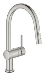 Сенсорний змішувач для кухні з висувним виливом Grohe Minta Touch 31358DC2 Нержавіюча сталь
