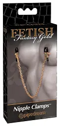 Затискачі для сосків Fetish Fantasy Gold Chain Nipple Clamps 32 см золотий - мініатюра 4