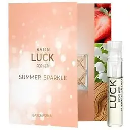 Листівка з пробним зразком Парфумної води Avon Luck Summer Sparkle для Неї 0.6 мл