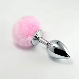 Анальна пробка LoveToy Large Silver Plug 17 см (рожевий) - мініатюра 2
