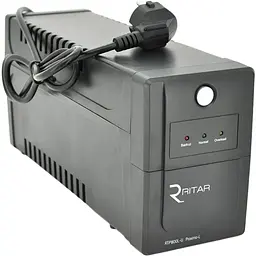 ДБЖ Ritar RTP800L-U (480W) Proxima-L, LED, AVR, 2st, USB, 2xSCHUKO socket, 1x12V9Ah, plastik Case. NEW!