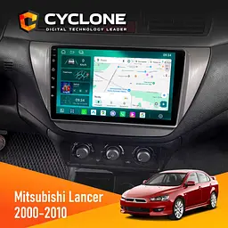 Штатна магнітола Mitsubishi Lancer 9 2000-2010 Cyclone C9-013 4x64 DSP 4G Cyclone (НФ-00007358)