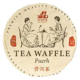 Шу Пуер Цзин Лун Waffle 2024 р., млинець, 200 г