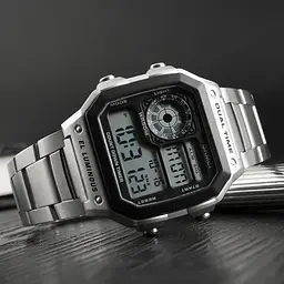 Чоловічий годинник Skmei 1335 Ripple Silver - мініатюра 9