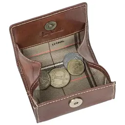 Жіноча монетниця Tony Perotti з натуральної шкіри Italico 1445L (90421) Коньячна