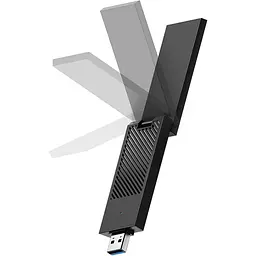 Адаптер WiFi Cudy WU5400, AX5400 Tri-Band Wi-Fi 6 / 6E USB 3.0 Adapter, 802.11ax/ac/a/b/g/n, 2402Mbp - мініатюра 4