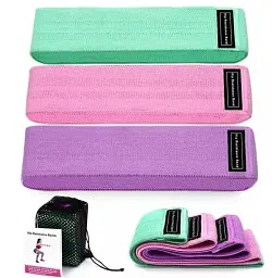 Набір резинок для фітнесу LT-003 HIP RESISTANCE BAND 7774 XL різнокольоровий - мініатюра 5
