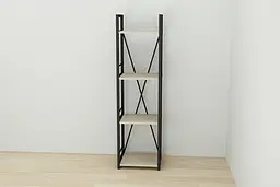 Етажерка 4/34 Ferrum-decor Серії Коннект 120x34x28 чорний ДСП Дуб Сонома 16мм (FRD-104274) - мініатюра 7