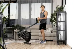 Гребний тренажер Hop-Sport HS-030R Boost золотистий - мініатюра 9