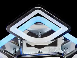 Люстра стельова LED Diasha S8060/4+1HR, 85W, 3200K-6500K, хром, сучасний стиль для дому - мініатюра 2