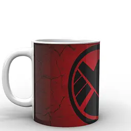 Кухоль GeekLand білі Агенти Щ.И.Т Agents of S.H.I.E.L.D. логотип на червоному тлі AS.02.008 330 мл червоний - мініатюра 2