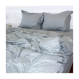 Постільна білизна MirSon Satin Stripe 30-0010 Light Gray 2х143х210 сімейний (2200005251164) - мініатюра 2