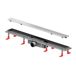 Трап для душу лінійний AM.PM Primeflow Tile 800 мм, універсальний затвор, хром (W02SC-U11-080-04SB) - мініатюра 8
