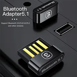 Bluetooth-адаптер ESSAGER Mini BT5. 0 Adapter чорний - мініатюра 3