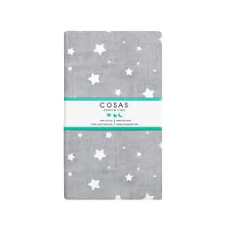Набір простирадл полуторне Cosas WHITE/GREY STARSFALL 155х240 см (SetSheet_White_StarfallGrey_155х240) - мініатюра 2