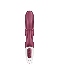 Вібратор-кролик Satisfyer Love Me Red, гнучкий, відросток з потрійним кінчиком - мініатюра 4