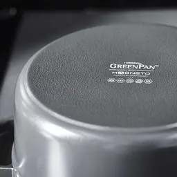 Каструля з кришкою GreenPan Featherweights, 22 см, 3,3 л з керамічним покриттям, чорний (CC005056-001) - мініатюра 2