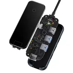 Конвертер - хаб Baseus AcmeJoy 5-Port Type-C адаптер WKJZ010213 - мініатюра 6