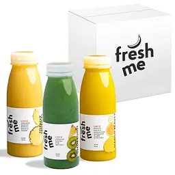 Смузі FreshMe Tropical Mix тропічний мікс смаків Набір 250 мл х 14 шт