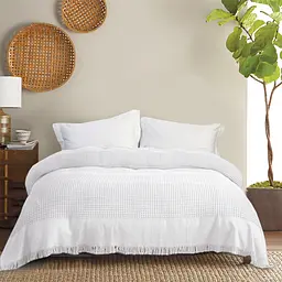 Покривало Lotus Home - Egi білий 240x260 - мініатюра 2