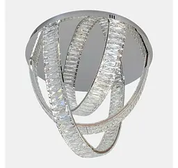 Стельова кришталева LED-люстра Artlight 578/600CH з каскадними стрічками, хром, 56 Вт, від 13-20 м² - мініатюра 4