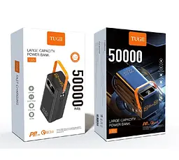 Зовнішній акумулятор WUW TUGII-Y105 50000mAh PD22.5W quick charge Чорний - мініатюра 2