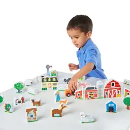 Ігровий набір Melissa&Doug дерев'яний "Ферма і трактор" (MD14800) - мініатюра 5