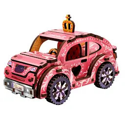 Дерев'яний 3D конструктор Turbo Princess Puz-00969, 70 деталей