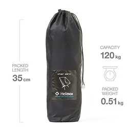 Крісло Helinox Chair Zero Black/O.Blue (1053-10551R1) - мініатюра 7