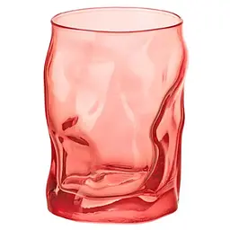 Склянка Bormioli Rocco Sorgente Water Light Coral 300 мл червона (340420MCL121222)