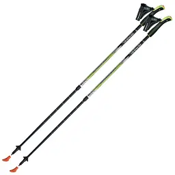 Палиці для скандинавської ходьби Gabel Stretch Lime Dual Tech Чорний-Салатовий