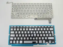 Клавіатура для APPLE MB985 Macbook Pro (RU BLACK з підсвічуванням клавіш, Вертикальний Enter!). - мініатюра 3