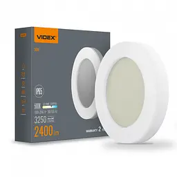 LED світильник ART IP65 круглий VIDEX 30W 5000K