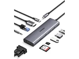 Док-станція UGREEN CM498 Revodok 10-in-1 USB-C (15601) - мініатюра 2